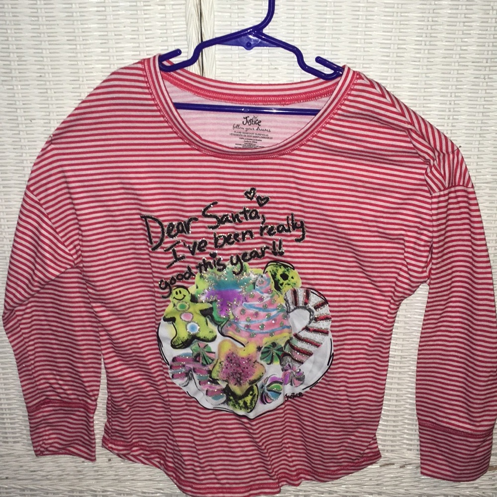 Long sleeve pajamas top